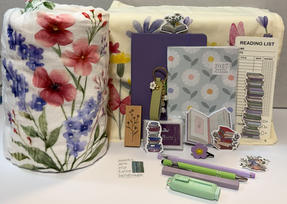 Floral bundle with blanket